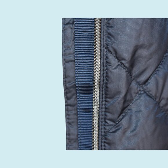 Lululemon Athletica Vest Women's 4 Blue Down For A Run Full Zip Goose Feathers - Picture 14 of 15